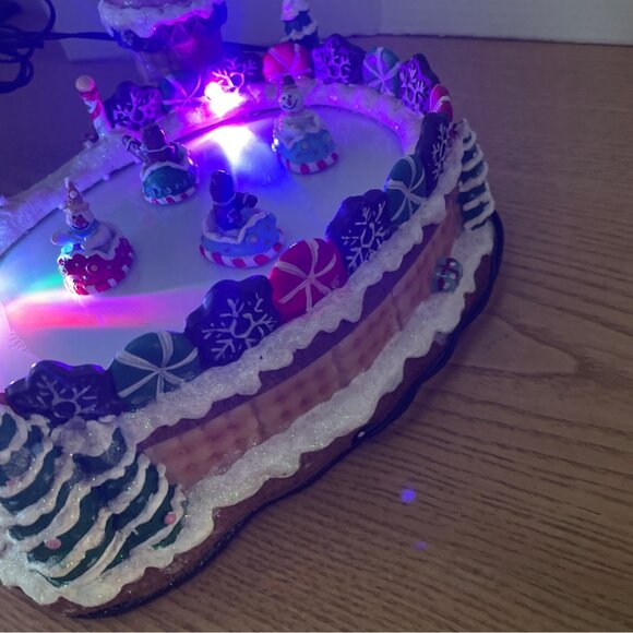 2007 Sweet Dreams Collection Bumper Cars Christmas Village LightS Motion VIDEO - Picture 7 of 14